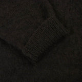 [1] AURALEE 22AW BRUSHED SUPER KID MOHAIR KNIT LONG CARDIGAN DARK BROWN