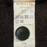 [1] AURALEE 22AW BRUSHED SUPER KID MOHAIR KNIT LONG CARDIGAN DARK BROWN