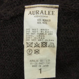 [1] AURALEE 22AW BRUSHED SUPER KID MOHAIR KNIT LONG CARDIGAN DARK BROWN