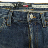 [32] SUPREME x NUMBER (N)INE 25AW PATCHES LOOSE FIT JEAN INDIGO BLUE