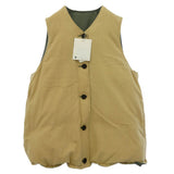 [2] VISVIM 21SS KORA DOWN VEST (REVERSIBLE) BEIGE X KHAKI