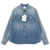 [2] VISVIM 26SS LARRIKAN L/S CRASH WORK SHIRT INDIGO BLUE