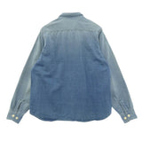 [2] VISVIM 26SS LARRIKAN L/S CRASH WORK SHIRT INDIGO BLUE