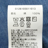 [2] VISVIM 26SS LARRIKAN L/S CRASH WORK SHIRT INDIGO BLUE