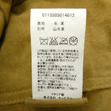 [2] VISVIM 15AW ITALIAN VEGETABLE-TANNED COWHIDE SHELL CONCHO LEATHER TRUCKER JACKET BEIGE