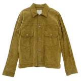 [2] VISVIM 15AW ITALIAN VEGETABLE-TANNED COWHIDE SHELL CONCHO LEATHER TRUCKER JACKET BEIGE