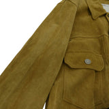 [2] VISVIM 15AW ITALIAN VEGETABLE-TANNED COWHIDE SHELL CONCHO LEATHER TRUCKER JACKET BEIGE