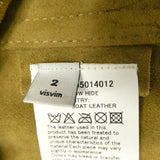 [2] VISVIM 15AW ITALIAN VEGETABLE-TANNED COWHIDE SHELL CONCHO LEATHER TRUCKER JACKET BEIGE