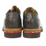 [US10] VISVIM PATRICIAN LEATHER WING TIP SHOES DARK BROWN