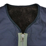[2] VISVIM 21AW CONTRARY DEPT LINER VEST REVERSIBLE DARK NAVY DARK BROWN