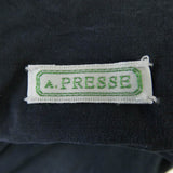 [1] A.PRESSE 26AW VINTAGE SILK B-15C FLIGHT JACKET REVERSIBLE ZIP-UP BOMBER NAVY