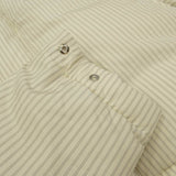 [1] AURALEE 24AW x TEKLA STRIPE DOWN JACKET WHITE