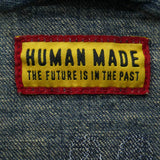 [XL] HUMAN MADE 26AW HM32JK020 DENIM BLOUSON STENCIL LOGO PRINT BLUE