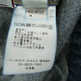 [XL] HUMAN MADE 26AW HM32JK020 DENIM BLOUSON STENCIL LOGO PRINT BLUE