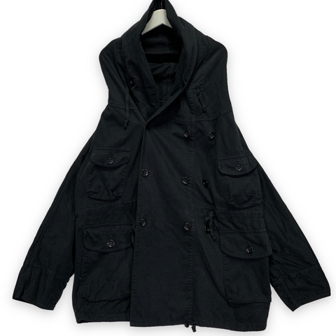 [M] Kapital Cotton Chino Katsuragi Ring Coat Black
