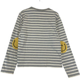 [M] Kapital Smiley Elbow Striped L/S Tee T Shirt