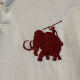 [M] Kapital Mammoth Embroidered Polo Shirt White