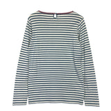 [M] Visvim 14SS Border Crew L/S Tee T Shirt White/Indigo