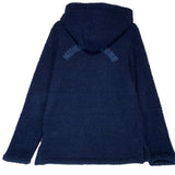 [L] Number Nine Fleece Embroidered Logo Pullover Hoodie Sweatshirt