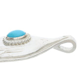 GORO'S TURQUOISE ROPE SPOON PENDANT