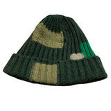 KAPITAL 5G WOOL TUGIHAGI KNIT CAP EK-1510XH GREEN KHAKI