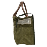KAPITAL 24SS VINTAGE PROCESSED TOTE BAG MILK BAG 4-GOU ARMY CANVAS (10 YEAR PROCESSING) KR2012XB05 OLIVE