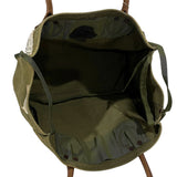 KAPITAL 24SS VINTAGE PROCESSED TOTE BAG MILK BAG 4-GOU ARMY CANVAS (10 YEAR PROCESSING) KR2012XB05 OLIVE