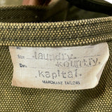KAPITAL 24SS VINTAGE PROCESSED TOTE BAG MILK BAG 4-GOU ARMY CANVAS (10 YEAR PROCESSING) KR2012XB05 OLIVE