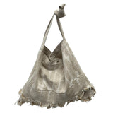 KAPITAL FEATHER DENIM SHOULDER BAG IVORY