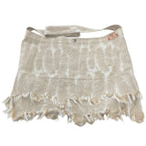 KAPITAL FEATHER DENIM SHOULDER BAG IVORY
