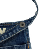 KAPITAL 13OZ DENIM PRINT SHOULDER BAG INDIGO X YELLOW (EK-1594XG)
