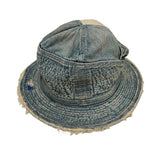 KAPITAL 11.5OZ DENIM OLD MAN AND THE SEA HAT (CRASH REMAKE) INDIGO (EK-1103)