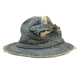 KAPITAL 11.5OZ DENIM OLD MAN AND THE SEA HAT (CRASH REMAKE) INDIGO (EK-1103)