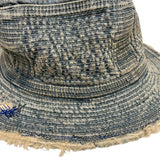 KAPITAL 11.5OZ DENIM OLD MAN AND THE SEA HAT (CRASH REMAKE) INDIGO (EK-1103)