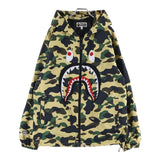 [M] A BATHING APE CAMO SHARK ZIP-UP MOUNTAIN PARKA KHAKI