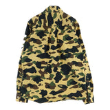 [M] A BATHING APE BAPE 1ST CAMO MILITARY SHIRT KHAKI