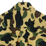 [M] A BATHING APE BAPE 1ST CAMO MILITARY SHIRT KHAKI