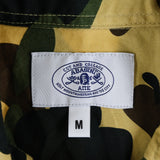 [M] A BATHING APE BAPE 1ST CAMO MILITARY SHIRT KHAKI