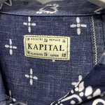 [2XL] Kapital Kountry Bandana Patchwork Pt 1st Shirt Jacket Navy