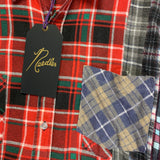 [L] DS! Needles Rebuild 7 Cut Oversized Flannel Shirt