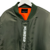[L] Number Nine Logo MA-1 Bomber Jacket Olive