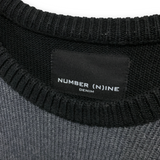 [M] Number Nine Knit Border T-Shirt Tee Sweater