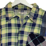 [M] Needles Rebuild 7 Cut Boro Collar Oversized Flannel Shirt