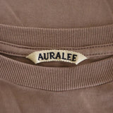 [4] AURALEE 19AW LUSTER PLAITING L/S TEE CREWNECK PINK