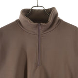 [4] AURALEE 19AW BAGGY POLYESTER SWEAT HALF ZIP PULLOVER