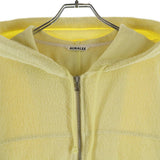 [4] AURALEE 26SS COTTON NYLON PILE ZIP PARKA YELLOW