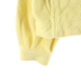[4] AURALEE 26SS COTTON NYLON PILE ZIP PARKA YELLOW