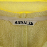 [4] AURALEE 26SS COTTON NYLON PILE ZIP PARKA YELLOW