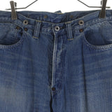 [34 x 28]  A.PRESSE 24AW NO.2 WASHED DENIM BUTTON FLY PANTS JEANS