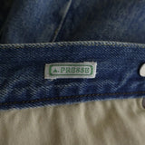 [34 x 28]  A.PRESSE 24AW NO.2 WASHED DENIM BUTTON FLY PANTS JEANS